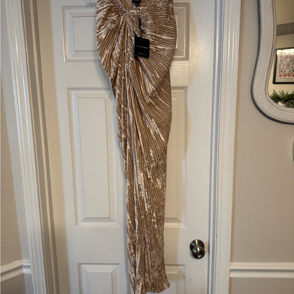 JLUXLABEL champagne skirt